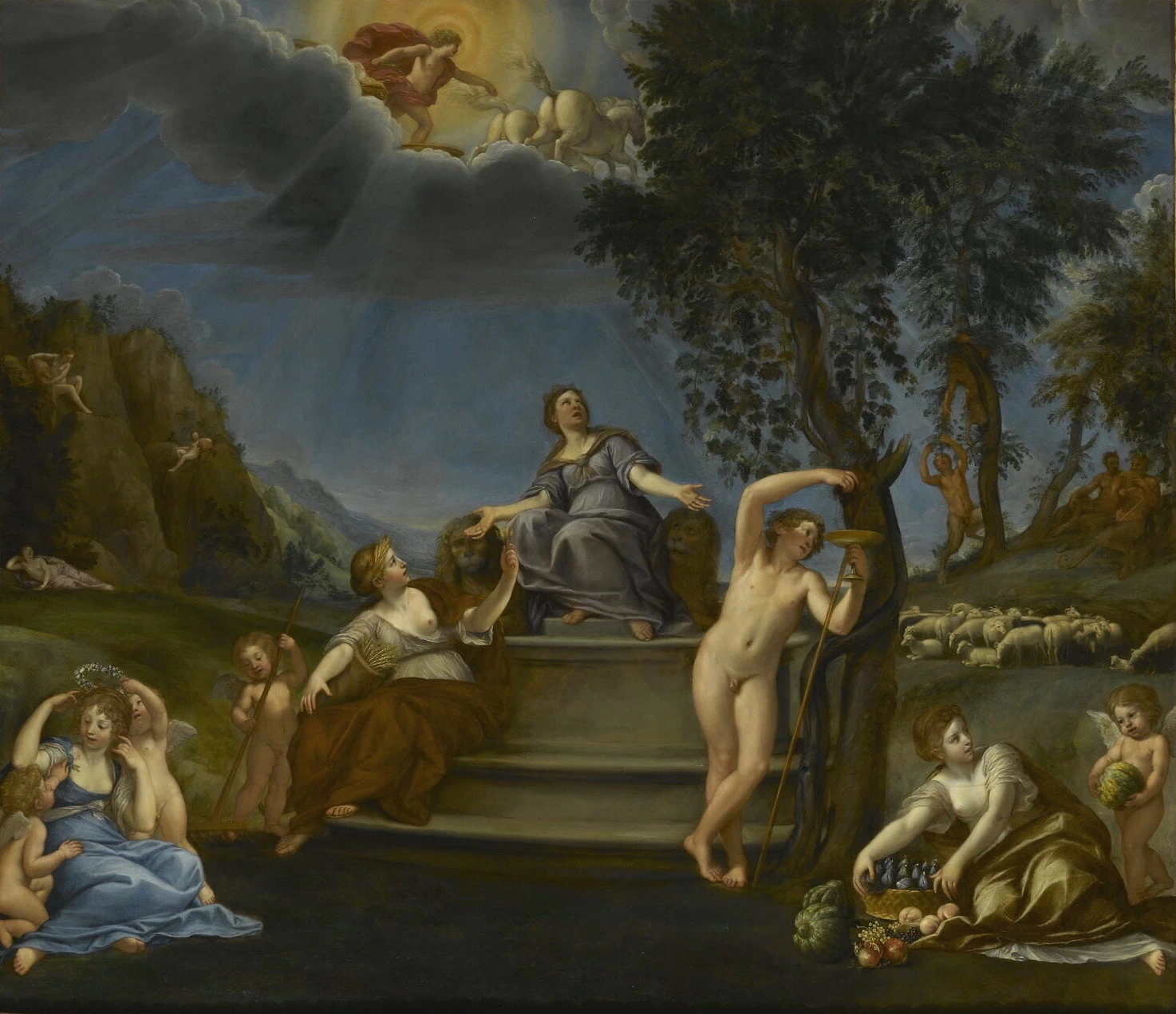 Cibele e le Stagioni, o Allegoria della Terra - Musée national du château de Fontainebleau, Fontainebleau
